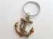 Large Bronze Anchor Keychain - You're The Anchor In My Life
