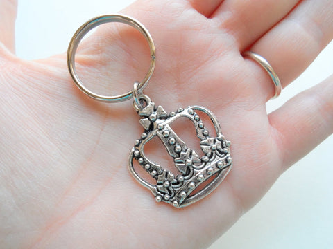 Large Crown Keychain, King, Queen