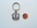 Large Crown Keychain, King, Queen