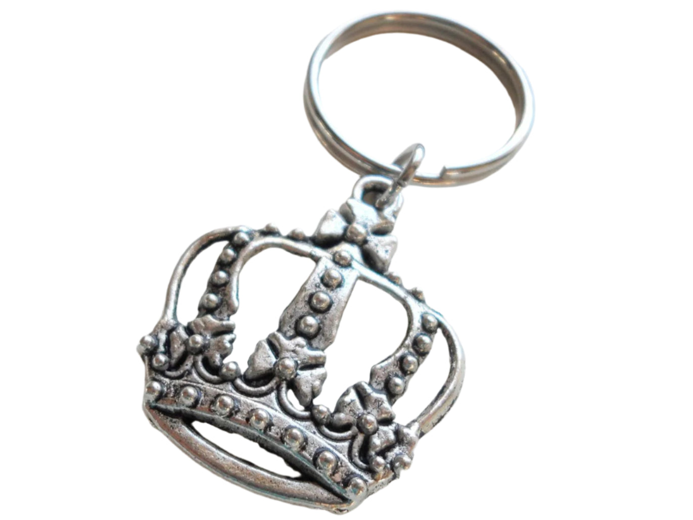 Large Crown Keychain King Queen JewelryEveryday