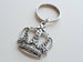 Large Crown Keychain, King, Queen