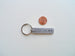 Love You Mom Hand Stamped Aluminum Tag Keychain; Hand Stamped Mother's Keychain