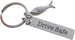 Drive Safe Engraved Steel Tag Keychain