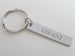 Marine Corps Keychain, "Oorah" Hand Stamped on Stainless Steel Keychain Tag