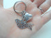 Mom Bird Keychain, Mother's Gift- Thanks for Teaching Me How to Fly