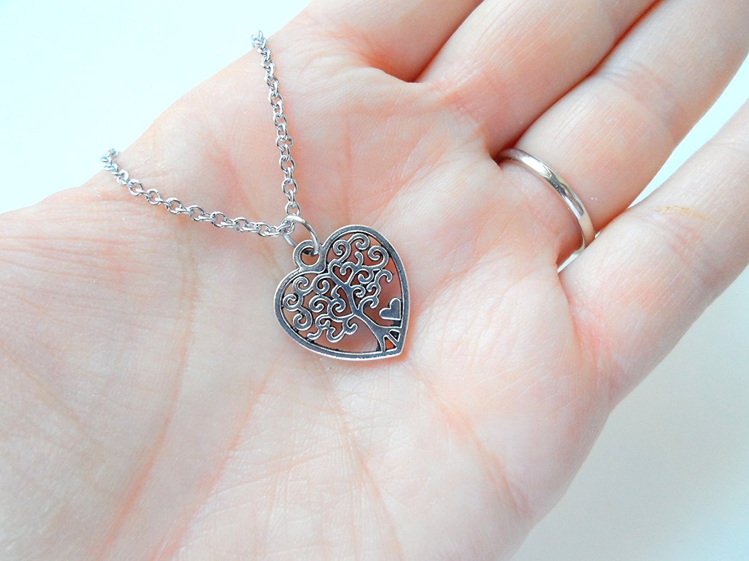 Tree of life heart locket store