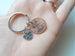 Mom Stamped on 2017 Penny Keychain, I LoveYou Heart Charm, Mother's Day Gift