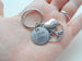 Mom Tree Charm Keychain with I Love You Engraved Disc - Thanks for Helping Me Grow