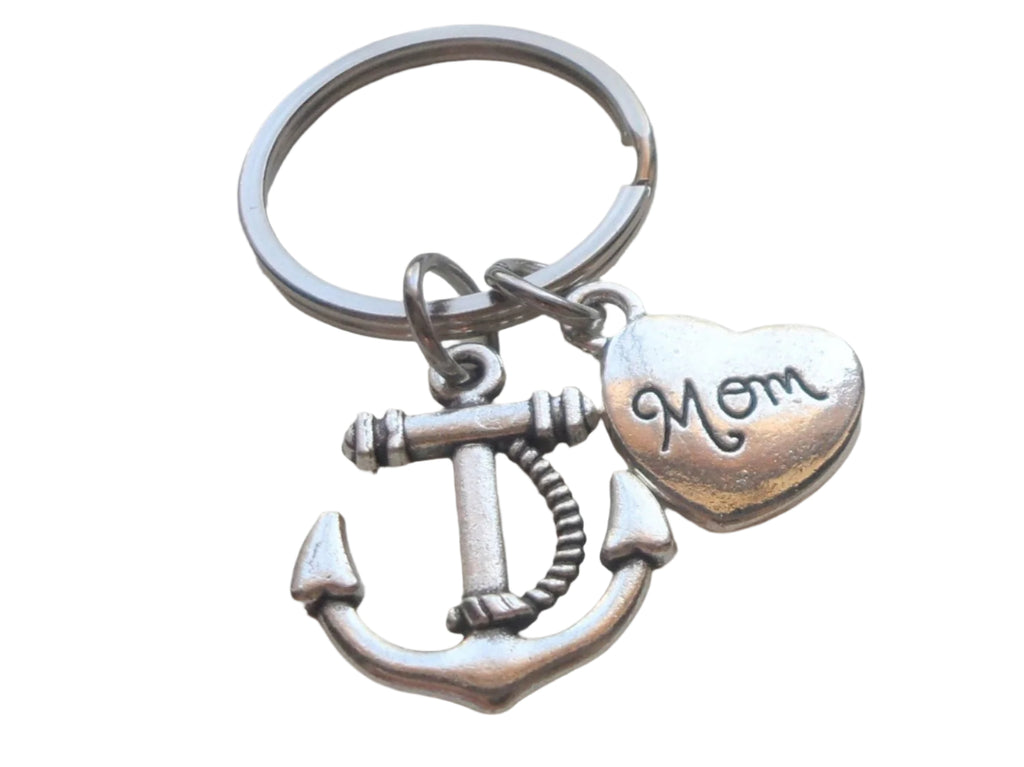 Mom's Anchor Keychain - You're the Anchor in My Life; Mother's Gift Keychain