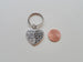 Mother and Daughter Forever Keychain Set, Custom Birthstone Charm Option