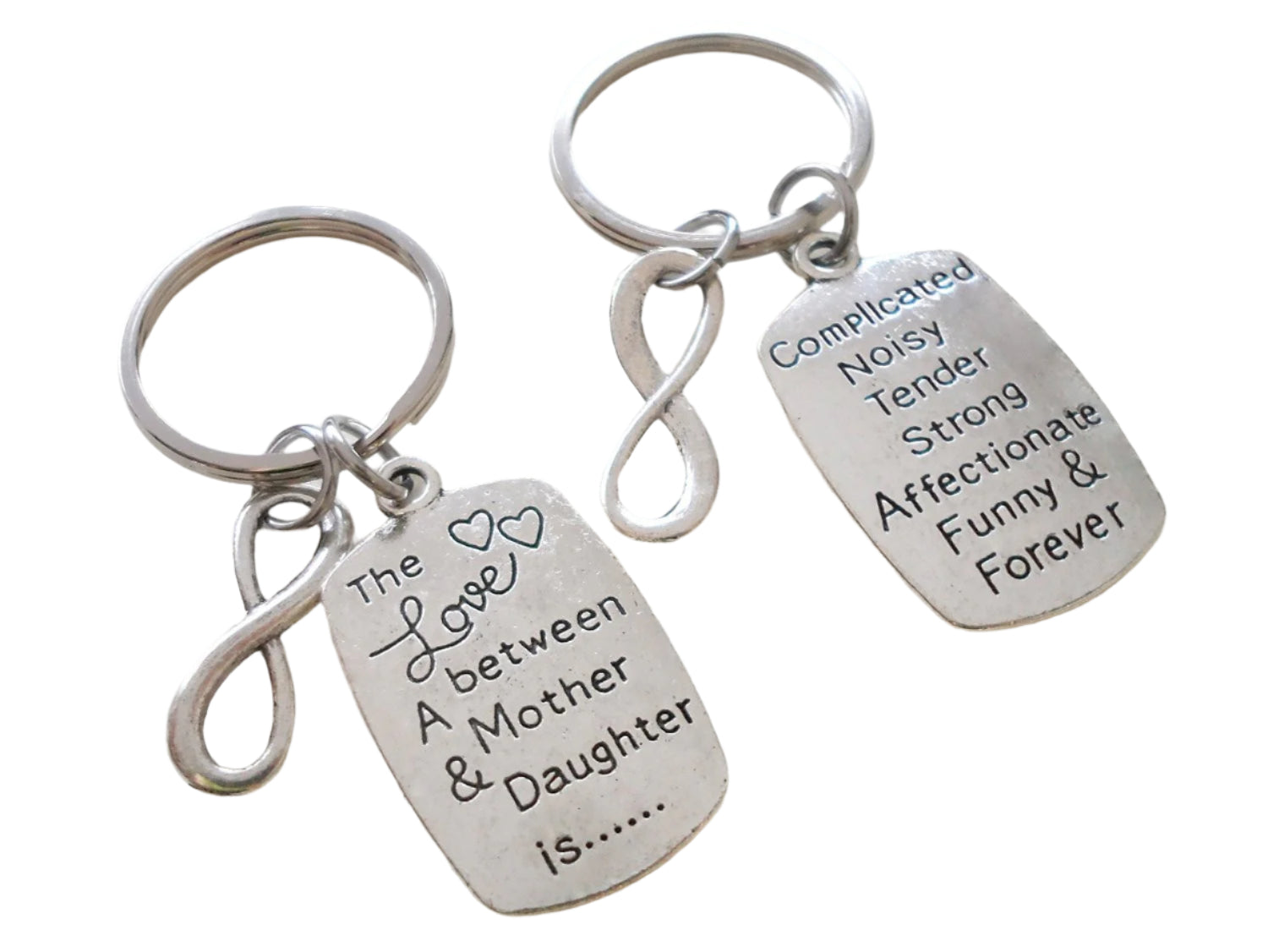Mom dad daughter keychain hotsell