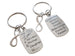 Mother and Daughter Saying Keychain Set, Love Between Is Forever, with Infinity Charm