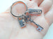 Family Key & Lock Charm Keychain, Family Keychain