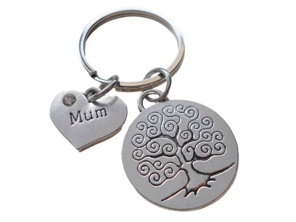 Mum Family Tree Keychain, Mother's Gift