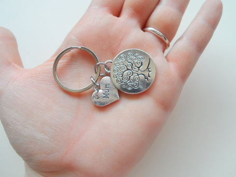 Mum Family Tree Keychain, Mother's Gift