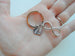 "My Love" Infinity Symbol Keychain - You and Me for Infinity; Couples Keychain