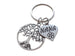 Nana Heart Charm with Tree Charm Keychain for Grandma, Mother's Day Gift