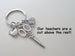 Teacher Appreciation Gifts • "Our teachers are a cut above the rest!" Scissors, Book, & Apple Keychain by JewelryEveryday