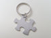 Employee Appreciation Gifts • Steel Puzzle Keychain by JewelryEveryday w/ "Thanks for being an essential part of our team!" Card