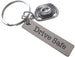 Drive Safe Engraved Steel Tag Keychain