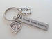 Occupational Therapist Keychain with Teach Love Inspire Engraved Tag, OT Heart, and Children Charm, OT Appreciation Gift