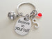 Believe in Yourself and Volleyball Keychain, Volleyball Player Encouragement Gift