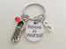 Believe in Yourself and Running Shoe Keychain, Cross Country or Track Runner Encouragement Gift