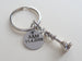 Chess Piece Charm Keychains, King and Queen Set - Couples Keychain Set, Custom Engraved Tags Option