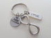 Love Tag with Infinity Symbol Keychain - You and Me for Infinity; Couples Keychain