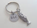 Silver Bass Fish Keychain - You Are A Great Catch; Couples Keychain, Custom Engraved Tag Option