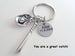 Baseball Bat and Mitt Keychain - You Are a Great Catch; Couples Keychain, Team Keychain