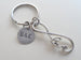 Infinity Love Symbol Keychain - You And Me For Infinity; Couples Keychain
