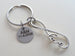 Infinity Love Symbol Keychain - You And Me For Infinity; Couples Keychain, Custom Engraved Tag Option