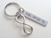 Infinity Symbol Keychain - You And Me For Infinity; Couples Keychain