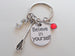 Believe in Yourself and Lacrosse Keychain, Lacrosse Player Encouragement Gift