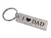 I Heart Dad Tag Keychain - Gift for Dad