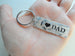 I Heart Dad Tag Keychain - Gift for Dad