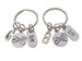 Double BFF Pinky Promise Keychains; Hand Bag Charm, Promise Gift, Best Friends Keychains