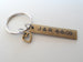 8 Year Anniversary Gift • Personalized Antique Bronze Tag Keychain Custom Engraved by Jewelry Everyday
