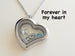 Personalized "Forever in My Heart" Stainless Steel Heart Locket Necklace for Baby Loss Memorial - by Jewelry Everyday