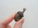 Large Bronze Acorn Keychain - Peter Pan's Kiss; 8 Year Anniversary Gift