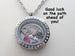 Personalized Graduation Floating Charm Locket Necklace with 2025 Disc, Graduate Cap, Letter and Birthstone Charm - by Jewelry Everyday