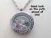 Personalized Graduation Floating Charm Locket Necklace w/ 2024 Disc, Graduate Cap, Dream Heart, Letter and Birthstone Charm - by Jewelry Everyday