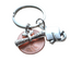 Custom Graduation Penny Keychain with Graduate Diploma Scroll Charm, Class of 2023 Personalized Graduate Keychain, Gift for Graduate