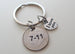 10 Year Anniversary Gift • 2012 Dime Keychain w/ I love You Charm by Jewelry Everyday, Custom Options