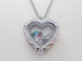 Personalized Silver Design Heart Locket Necklace for Mother or Grandma - by Jewelry Everyday