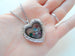 Personalized Silver Design Heart Locket Necklace for Mother or Grandma - by Jewelry Everyday