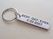 10 Year Anniversary Gift • Aluminum Tag Keychain Engraved w/ "3,650 Days, Happy 10th"; Hand Made & Personalized Options for Backside