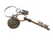 Bronze Dream Key Keychain with Live Your Dream Disc, Graduation Gift Keychain