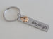 Dog Memorial Keychain • Custom Engraved Tag with Paw Charm | JE